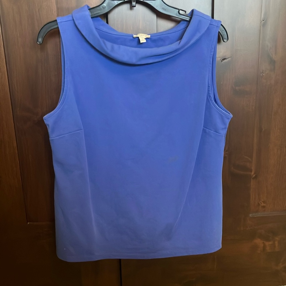 Talbots funnel neck sleeveless top
